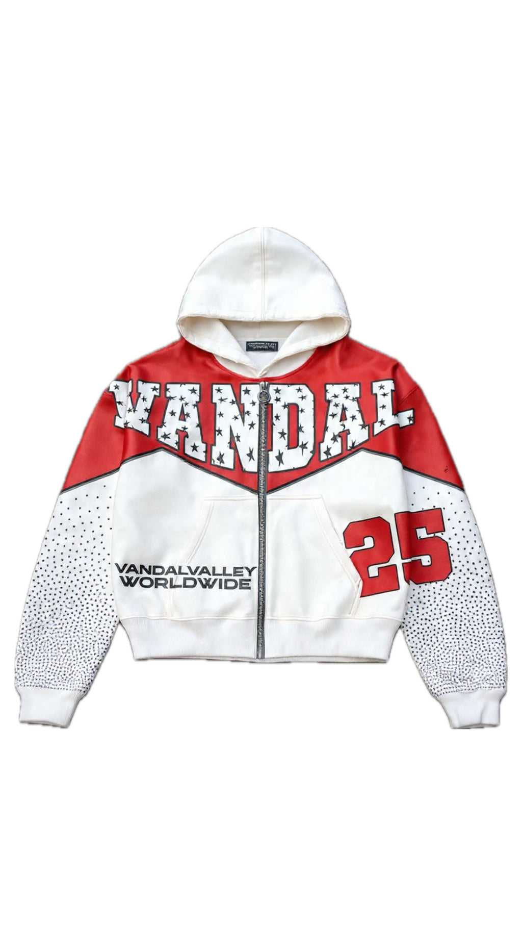 Vandal Worldwide Zip Up Jacket - Red