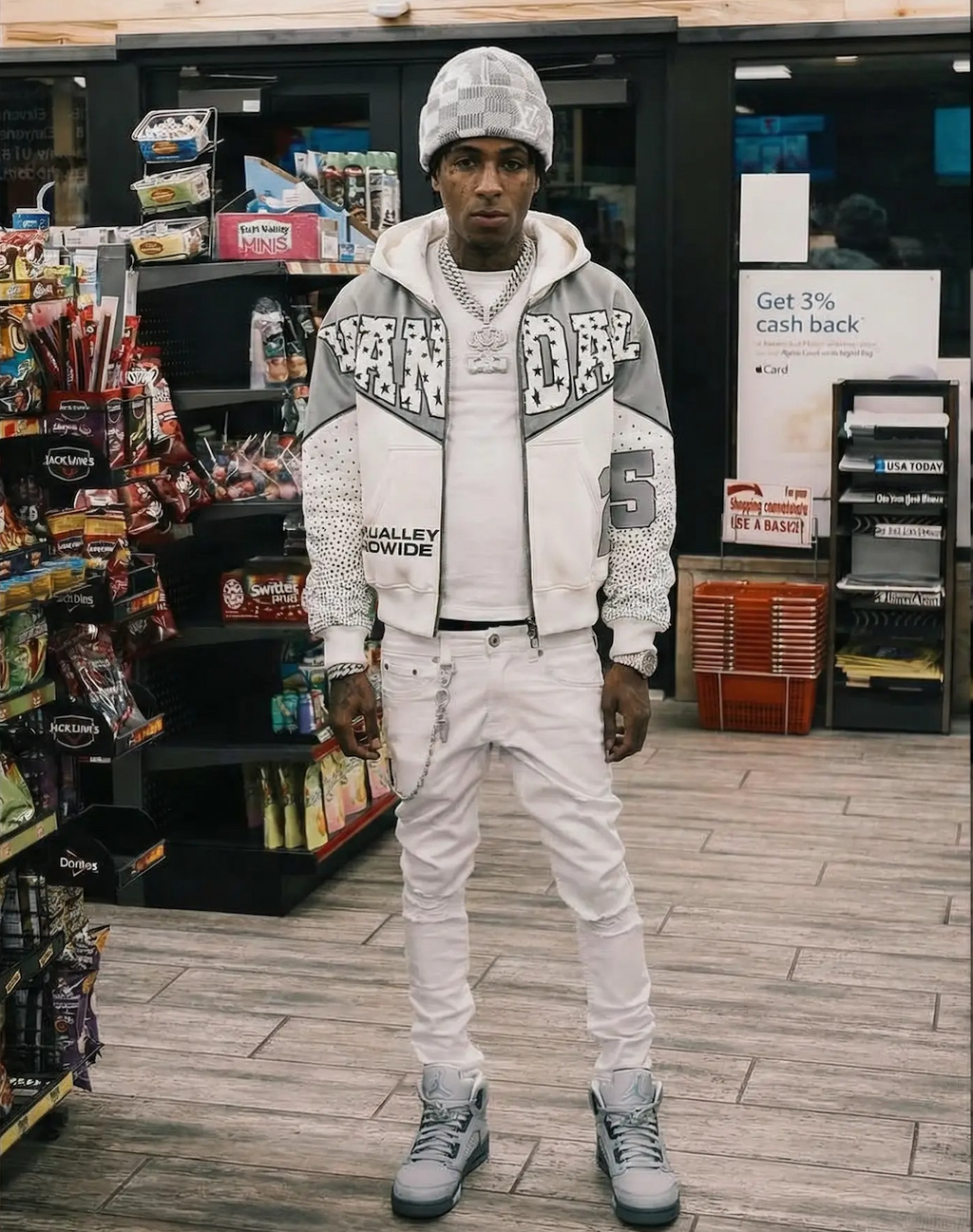 Vandal Worldwide Zip Up Jacket - Grey