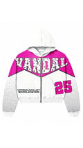 Vandal Worldwide Zip Up Jacket - Pink