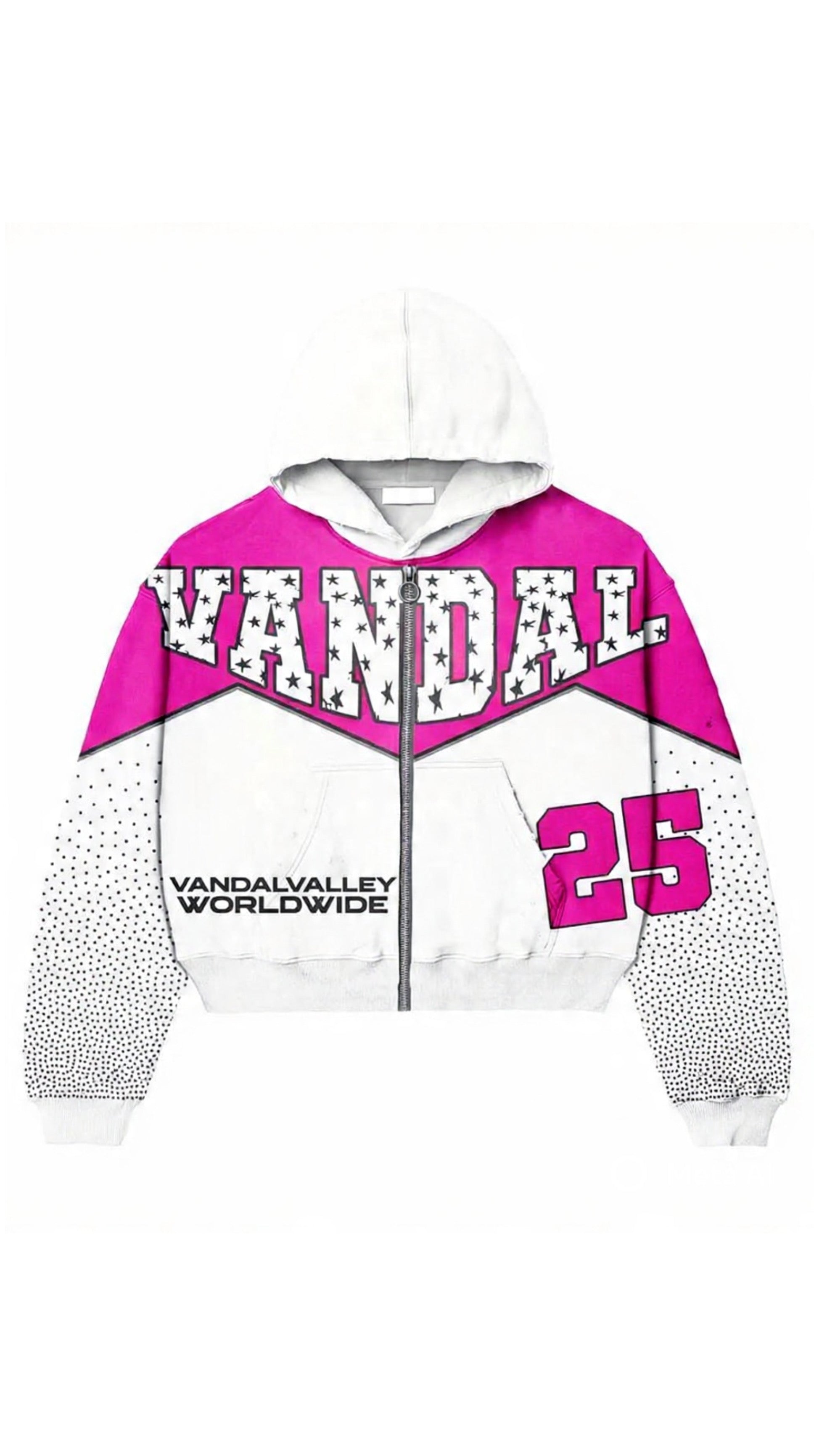 Vandal Worldwide Zip Up Jacket - Pink