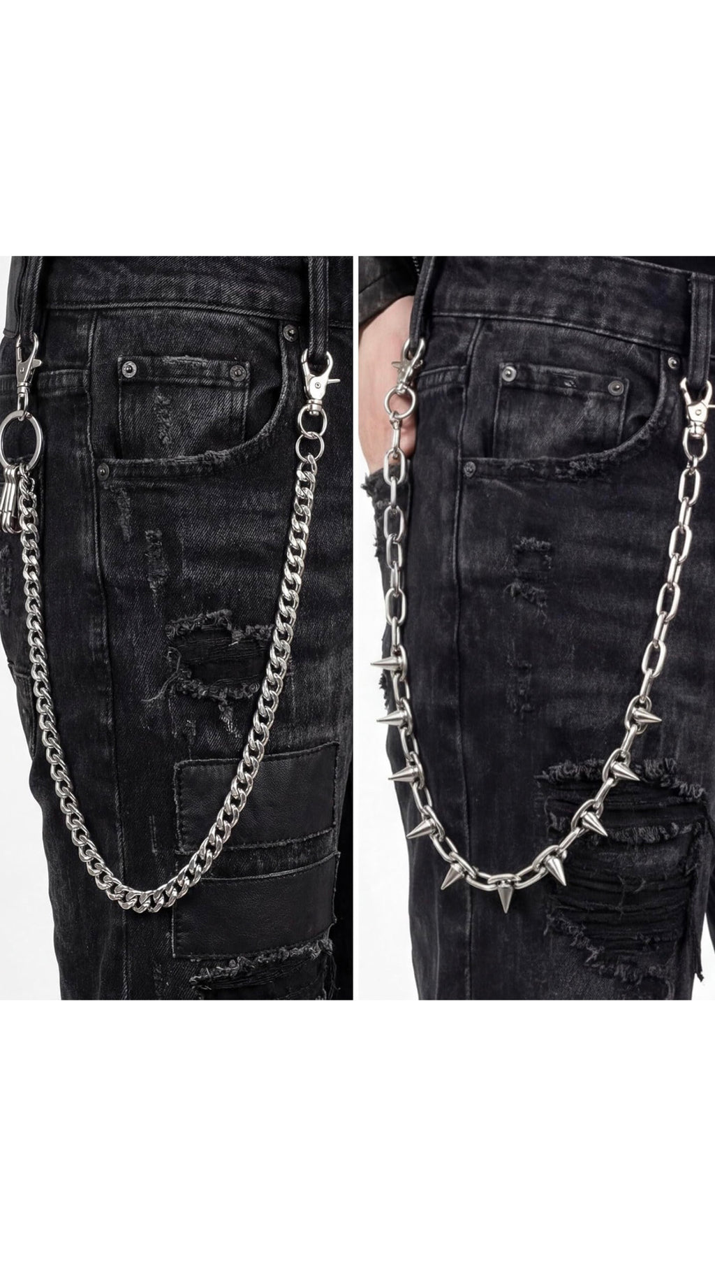 Zeo Vandal Pants Chains