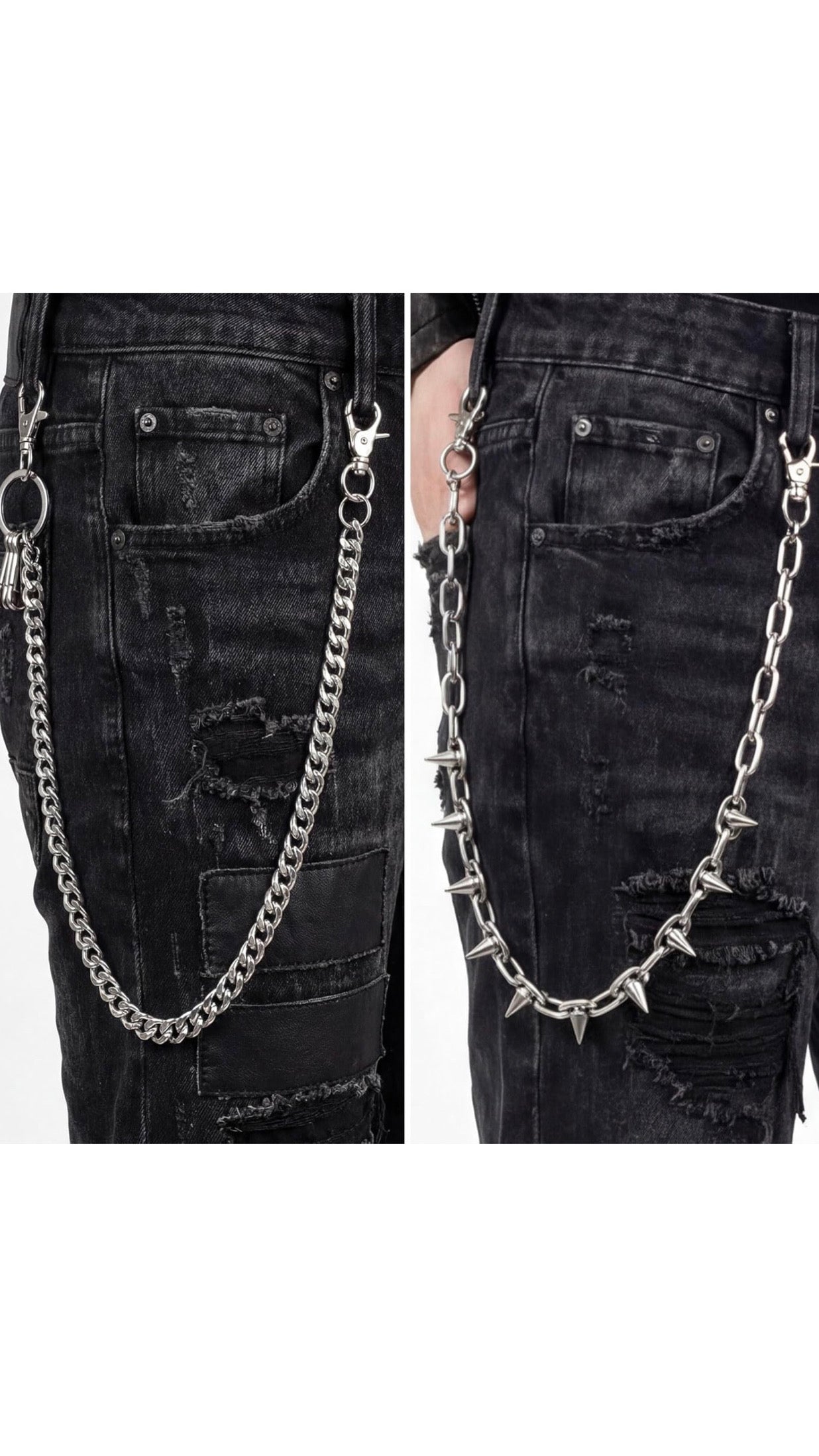 Zeo Vandal Pants Chains